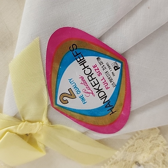 2pc vintage Fruit of the Loom handkerchiefs NIB - Picture 2 of 9